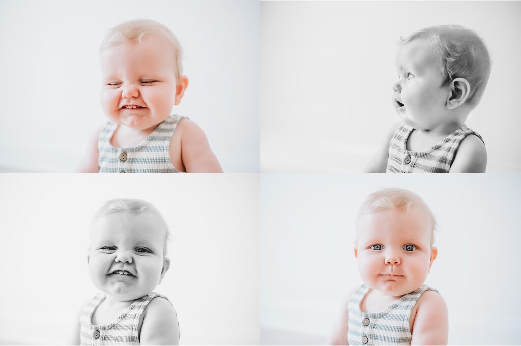 Fort Worth Baby Photography - baby making cute faces